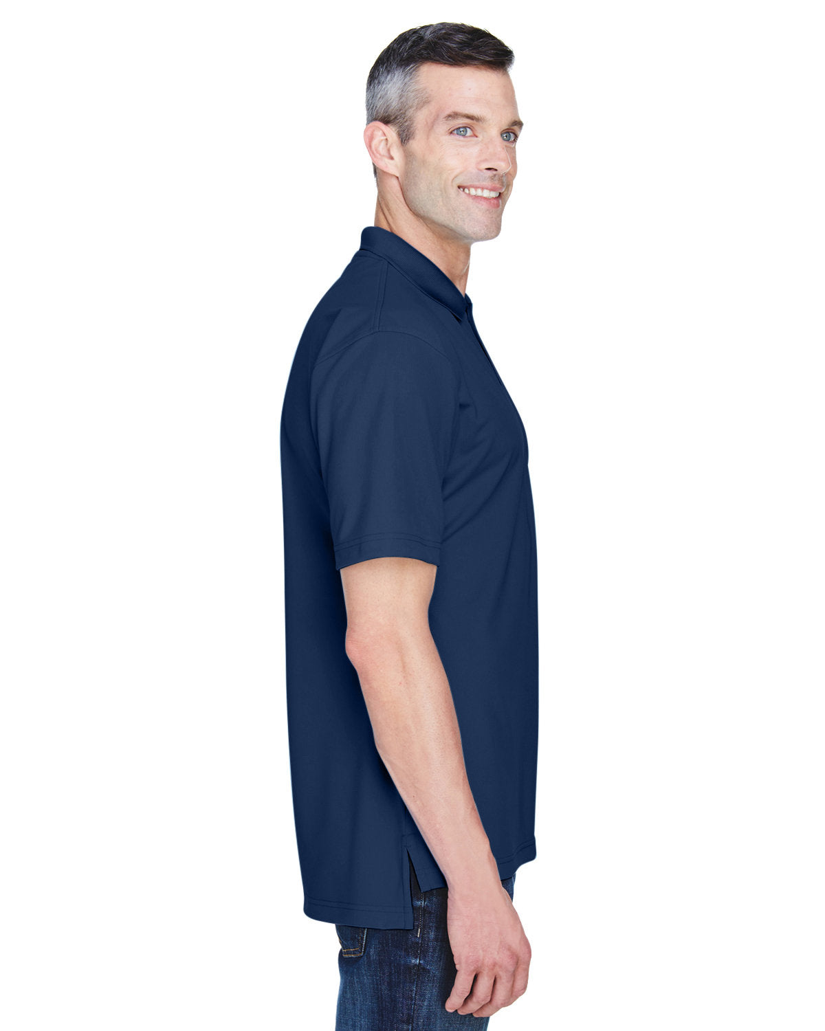 no-logo UltraClub Cool & Dry Stain-Release Performance Polo-Men's Polos-UltraClub-Thread Logic