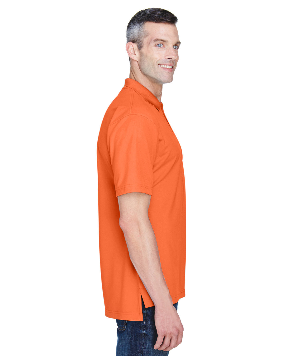 no-logo UltraClub Cool & Dry Stain-Release Performance Polo-Men's Polos-UltraClub-Thread Logic