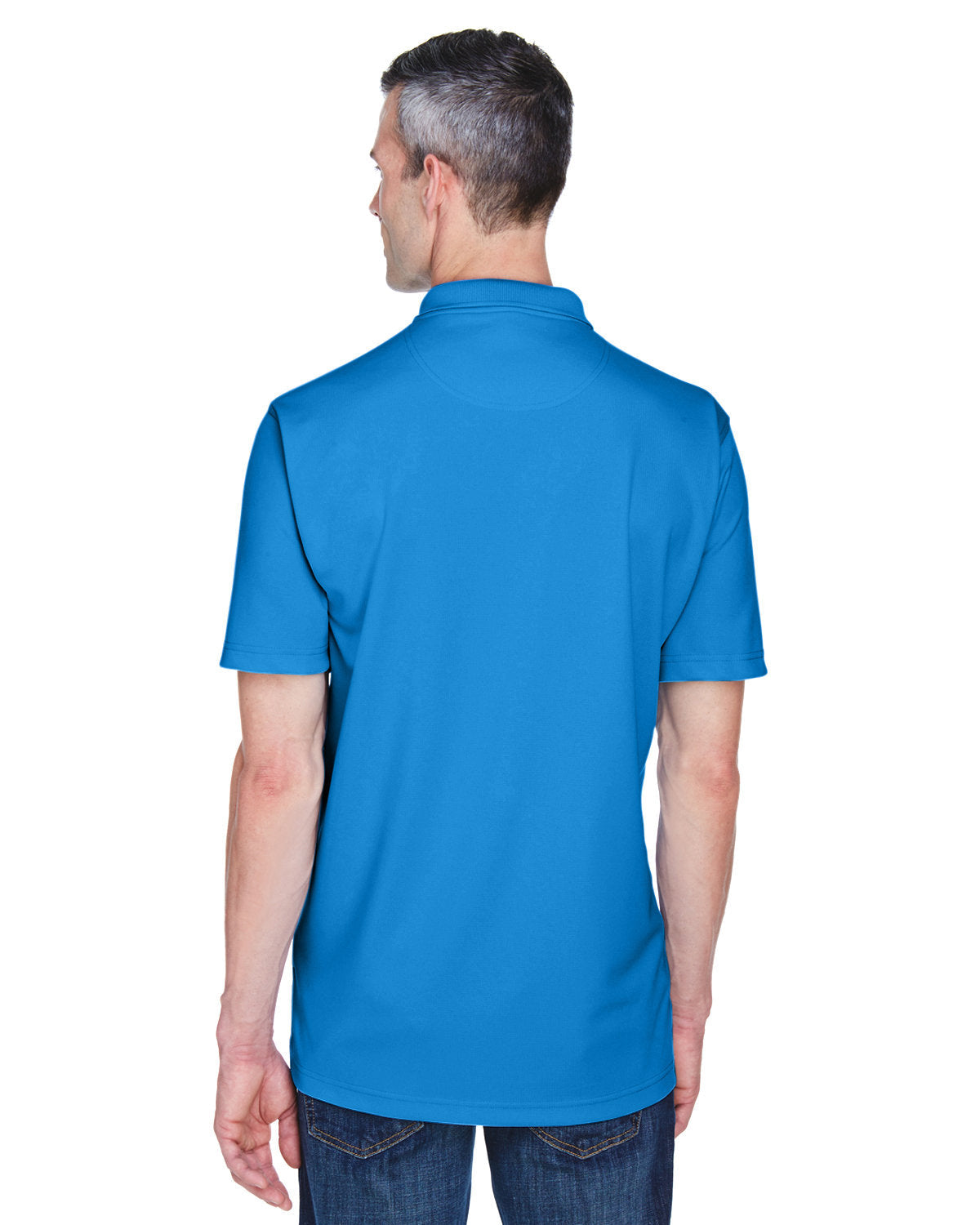 no-logo UltraClub Cool & Dry Stain-Release Performance Polo-Men's Polos-UltraClub-Thread Logic