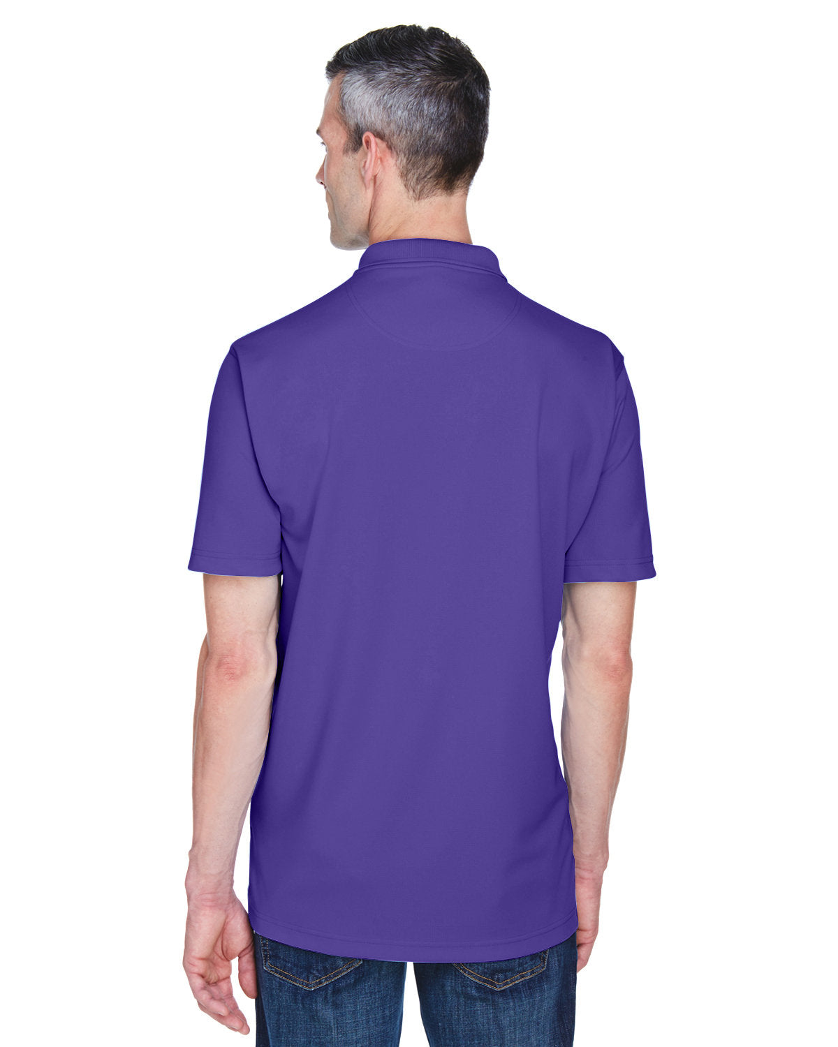 no-logo UltraClub Cool & Dry Stain-Release Performance Polo-Men's Polos-UltraClub-Thread Logic