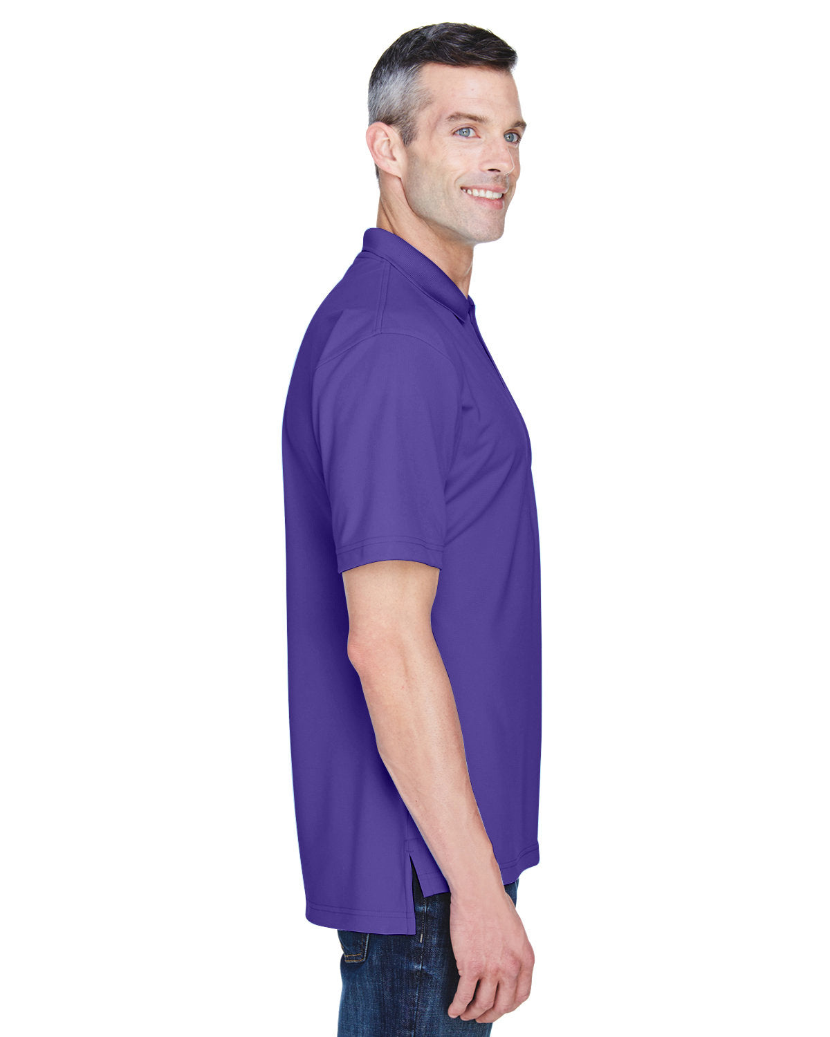 no-logo UltraClub Cool & Dry Stain-Release Performance Polo-Men's Polos-UltraClub-Thread Logic