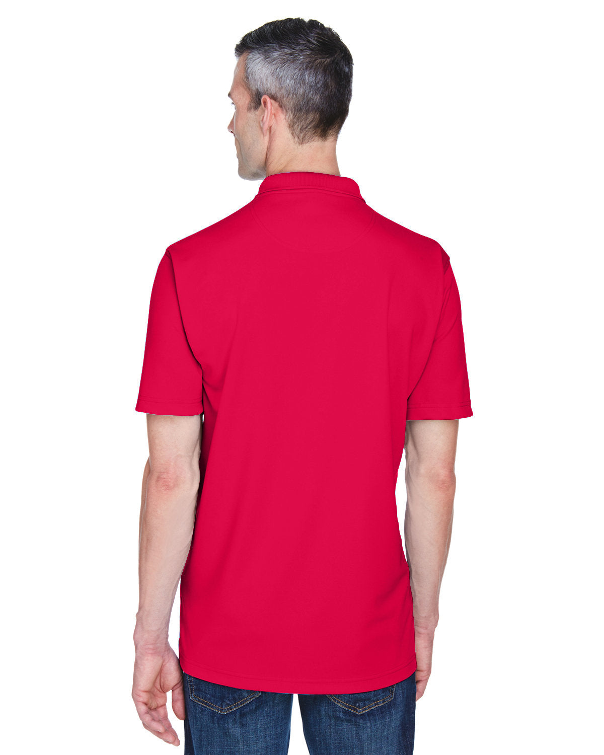 no-logo UltraClub Cool & Dry Stain-Release Performance Polo-Men's Polos-UltraClub-Thread Logic