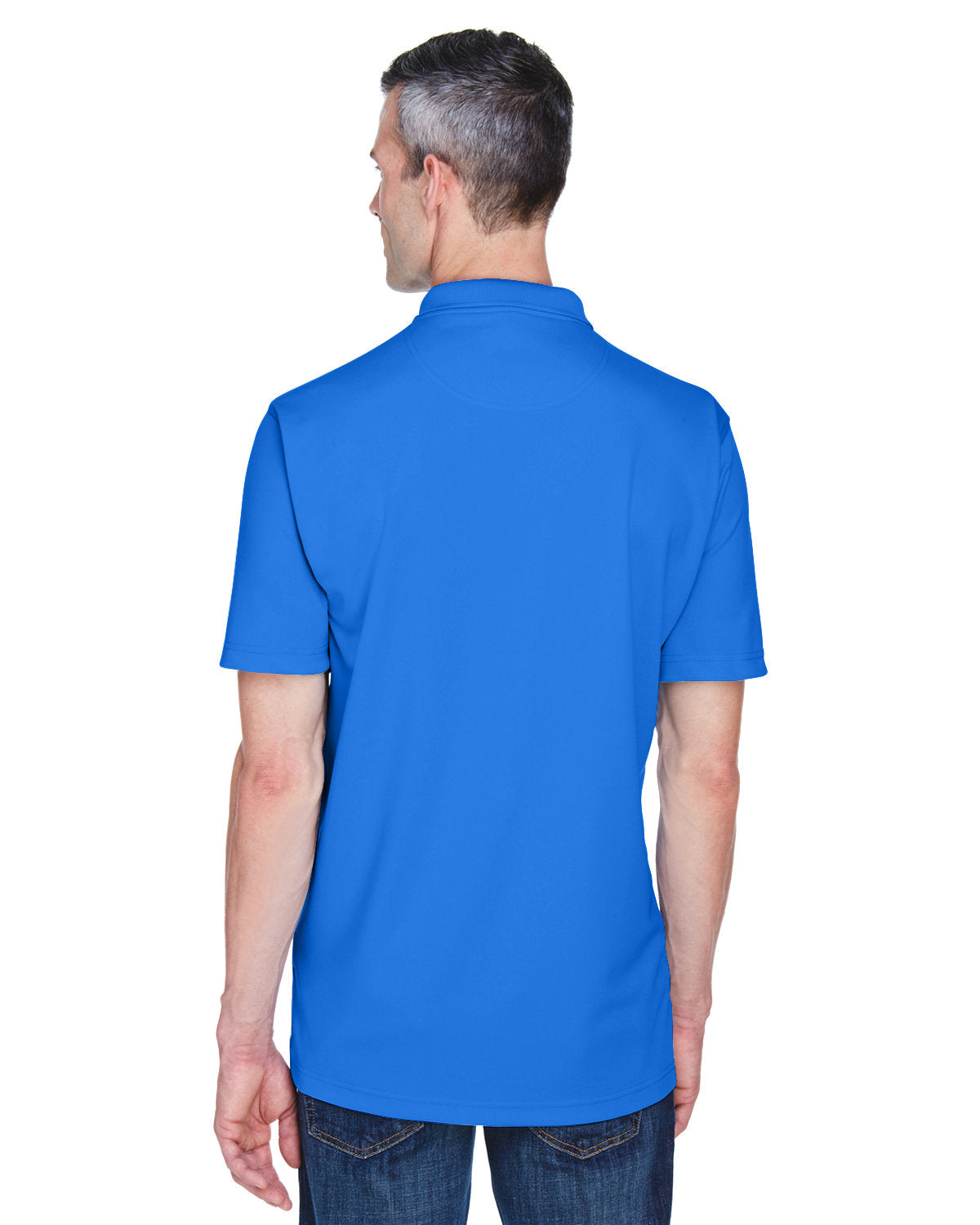 no-logo UltraClub Cool & Dry Stain-Release Performance Polo-Men's Polos-UltraClub-Thread Logic