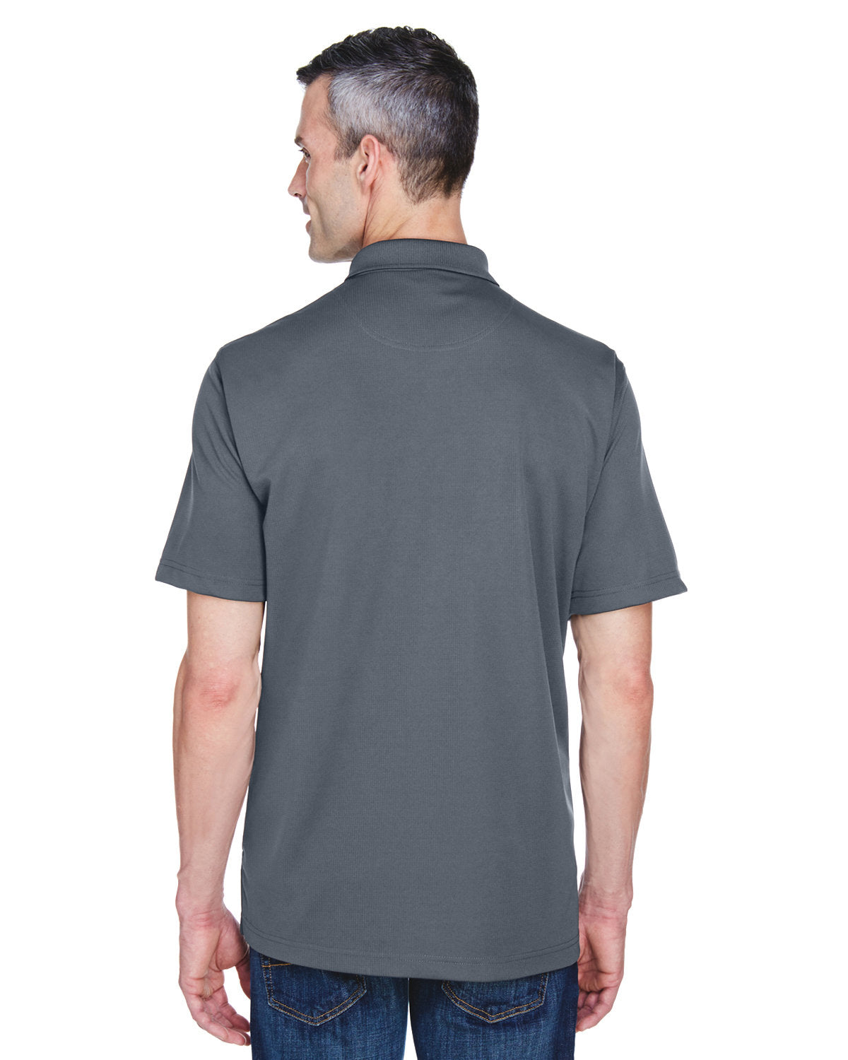 no-logo UltraClub Cool & Dry Stain-Release Performance Polo-Men's Polos-UltraClub-Thread Logic