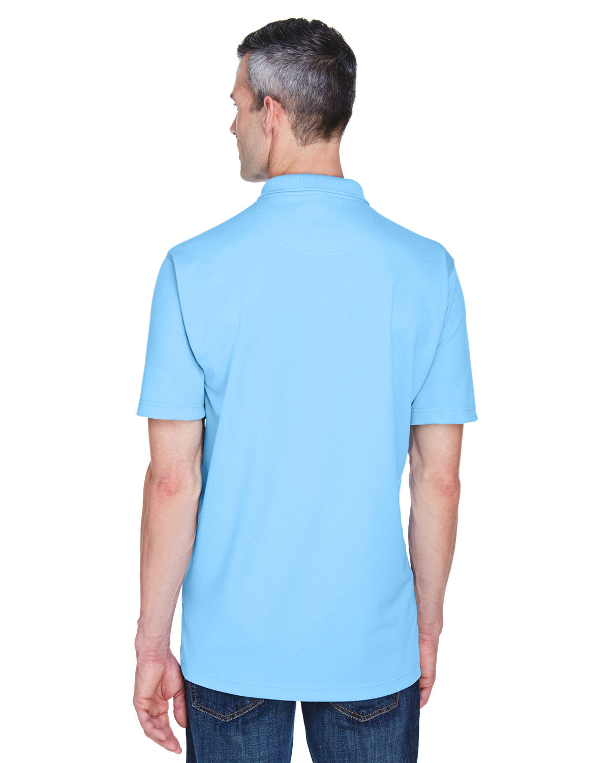 no-logo UltraClub Cool & Dry Stain-Release Performance Polo-Men's Polos-UltraClub-Thread Logic