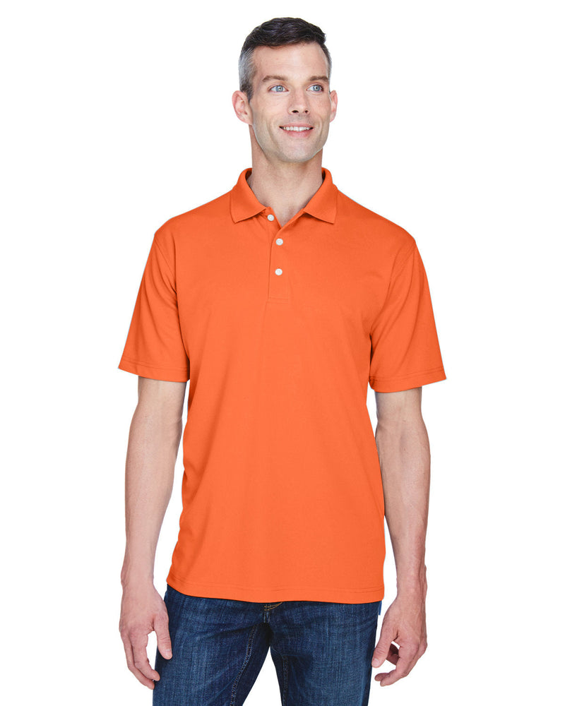  UltraClub Cool & Dry Stain-Release Performance Polo-Men's Polos-UltraClub-Orange-S-Thread Logic