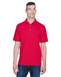  UltraClub Cool & Dry Stain-Release Performance Polo-Men's Polos-UltraClub-Red-S-Thread Logic