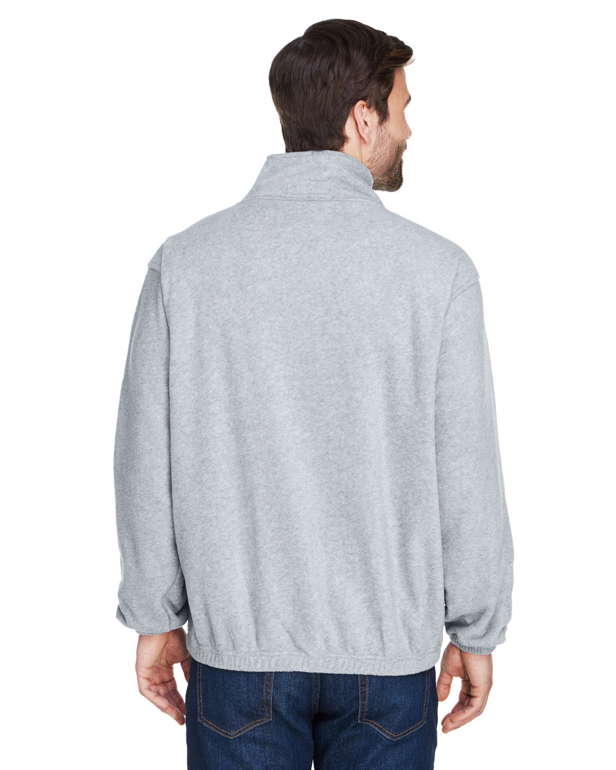 no-logo UltraClub Iceberg Fleece Quarter-Zip Pullover-Men's Layering-UltraClub-Thread Logic