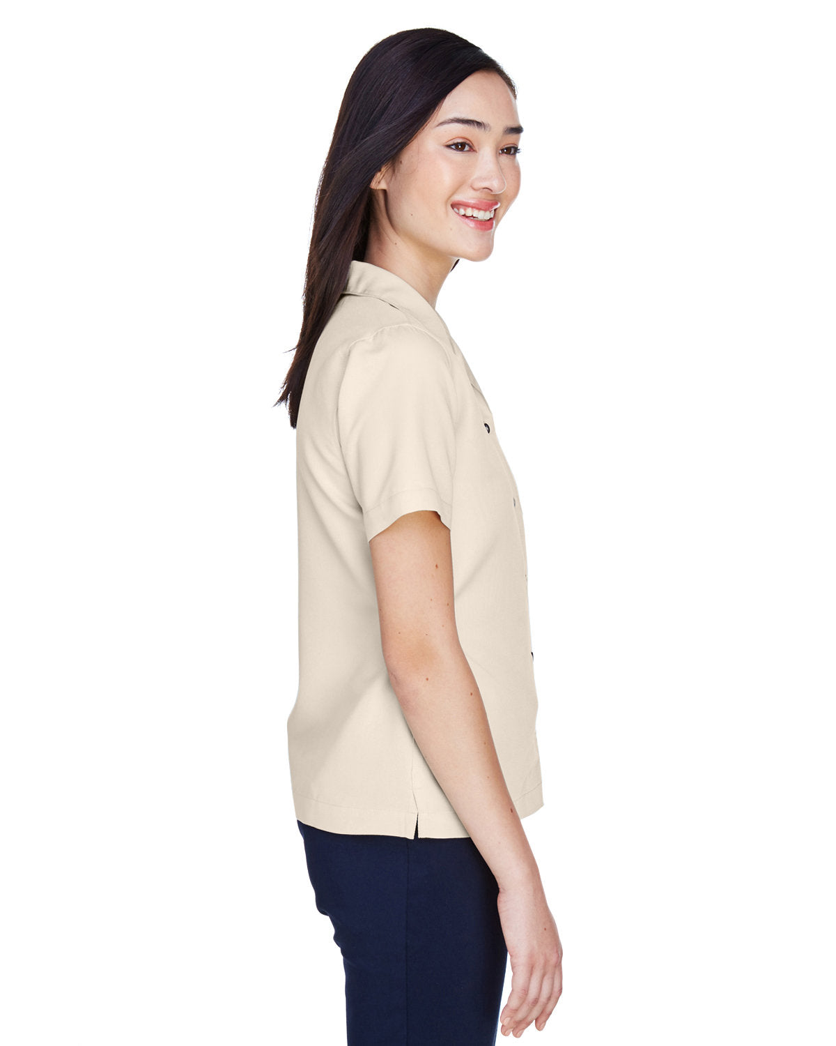no-logo UltraClub Ladies Cabana Breeze Camp Shirt-Ladies Dress Shirts-UltraClub-Thread Logic