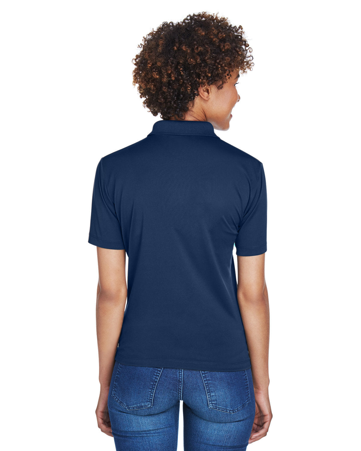 no-logo UltraClub Ladies Cool & Dry 8-Star Elite Performance Interlock Polo-Ladies Polos-UltraClub-Thread Logic