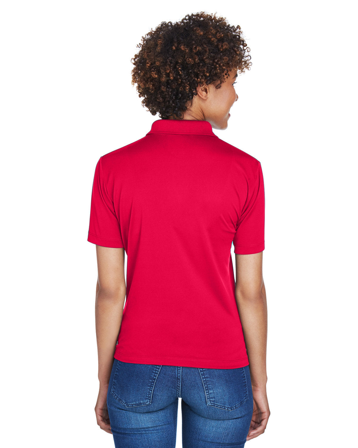no-logo UltraClub Ladies Cool & Dry 8-Star Elite Performance Interlock Polo-Ladies Polos-UltraClub-Thread Logic