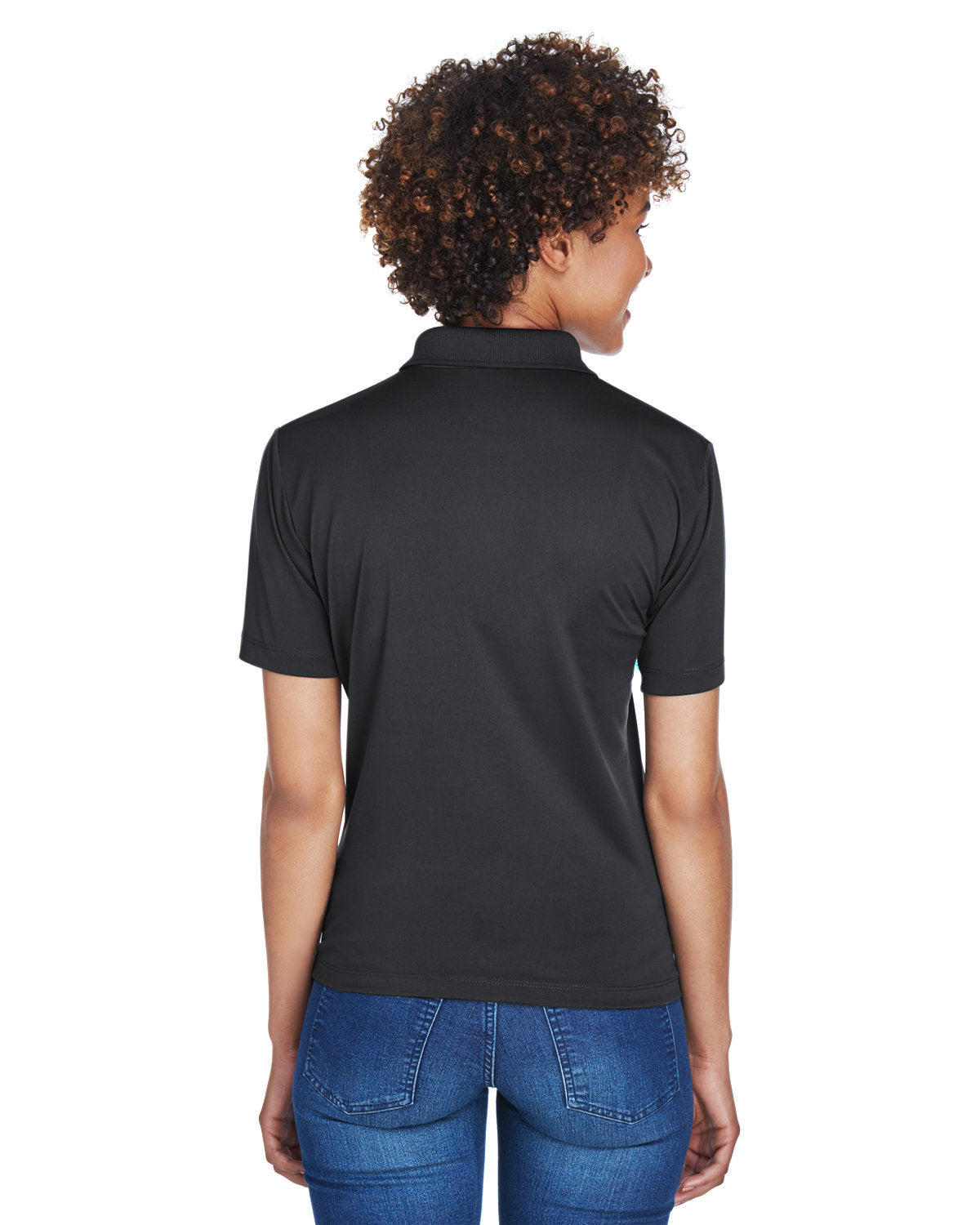 no-logo UltraClub Ladies Cool & Dry 8-Star Elite Performance Interlock Polo-Ladies Polos-UltraClub-Thread Logic