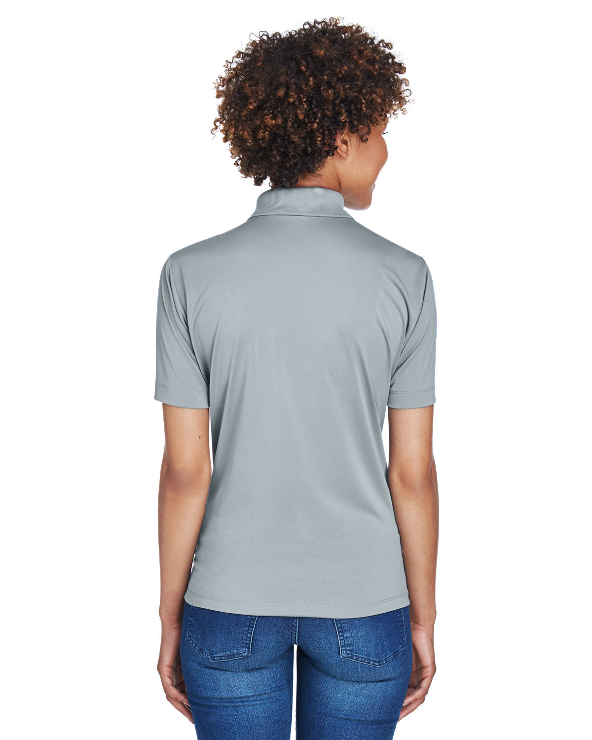 no-logo UltraClub Ladies Cool & Dry 8-Star Elite Performance Interlock Polo-Ladies Polos-UltraClub-Thread Logic
