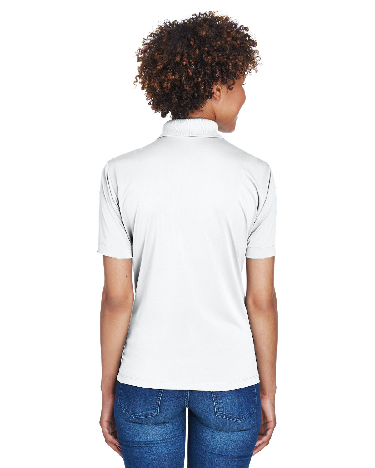no-logo UltraClub Ladies Cool & Dry 8-Star Elite Performance Interlock Polo-Ladies Polos-UltraClub-Thread Logic