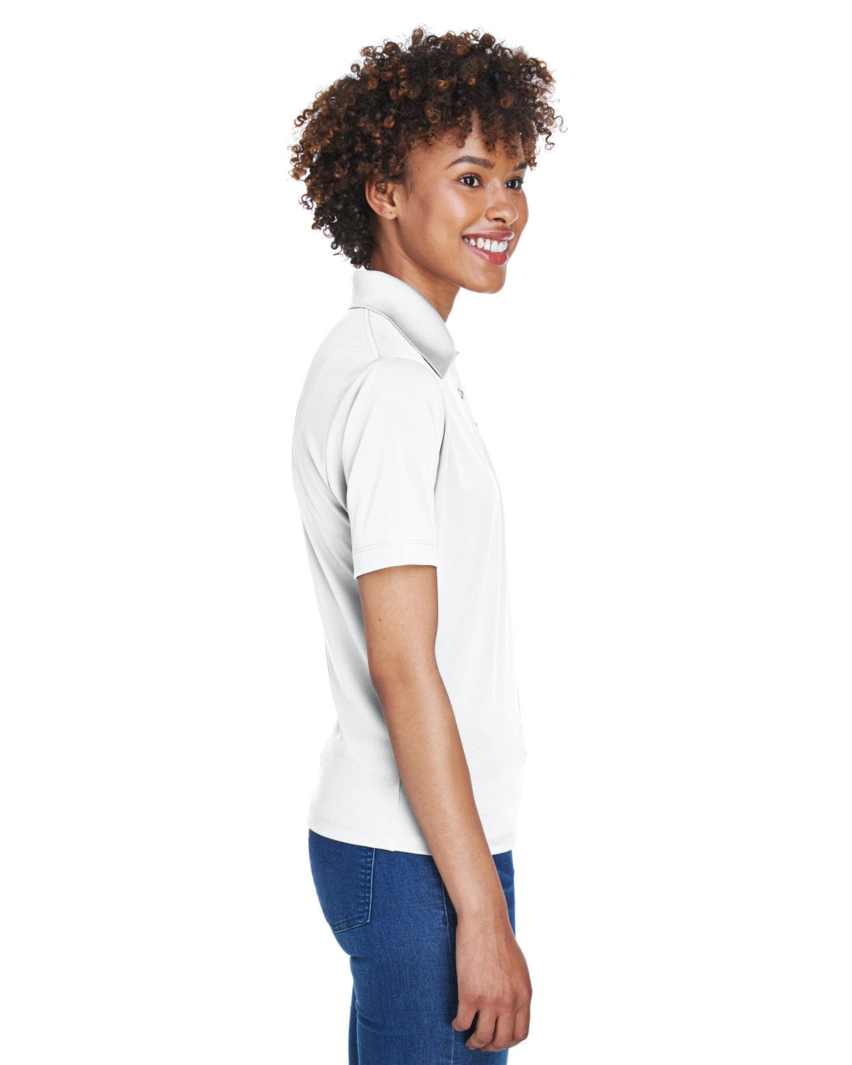 no-logo UltraClub Ladies Cool & Dry 8-Star Elite Performance Interlock Polo-Ladies Polos-UltraClub-Thread Logic
