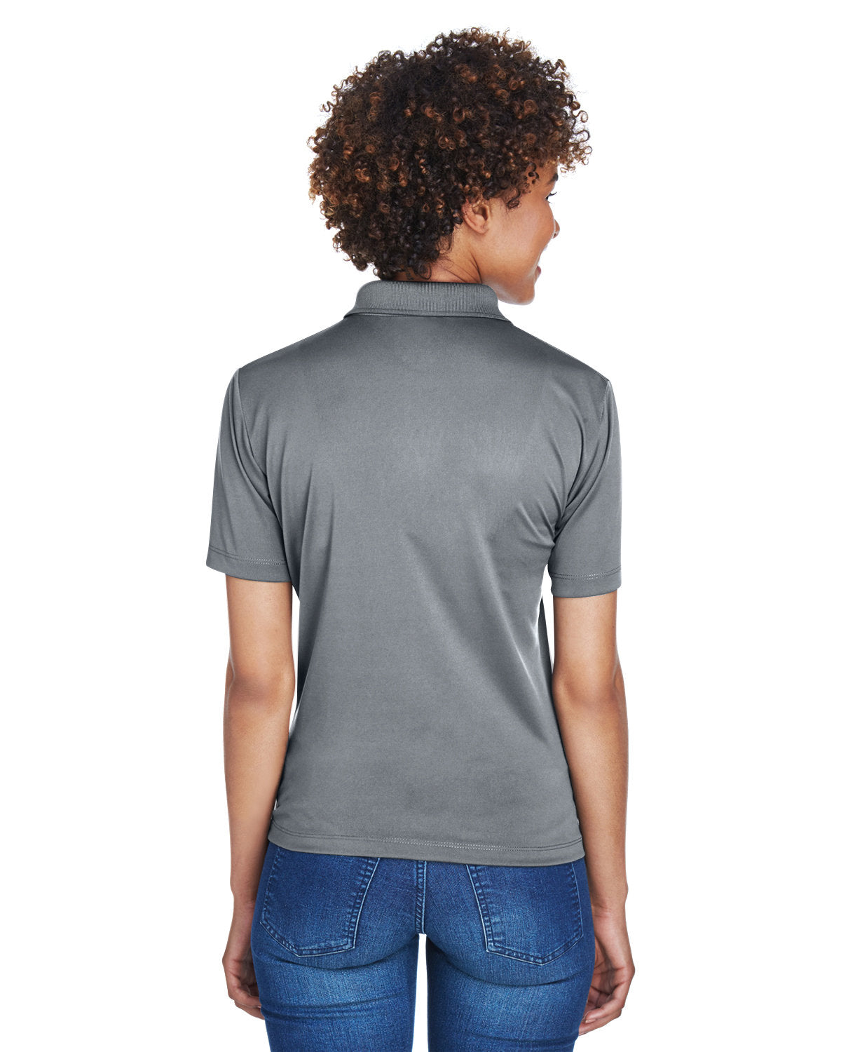 no-logo UltraClub Ladies Cool & Dry 8-Star Elite Performance Interlock Polo-Ladies Polos-UltraClub-Thread Logic