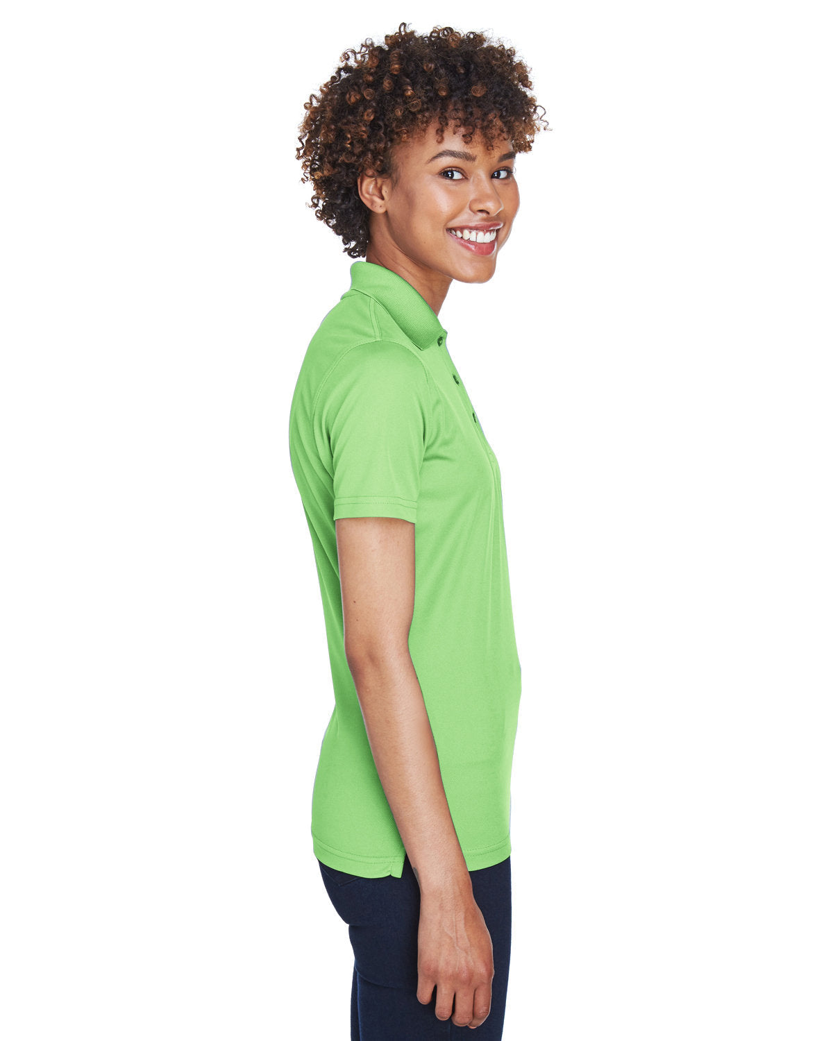 no-logo UltraClub Ladies Cool & Dry Mesh Pique Polo-Ladies Polos-UltraClub-Thread Logic