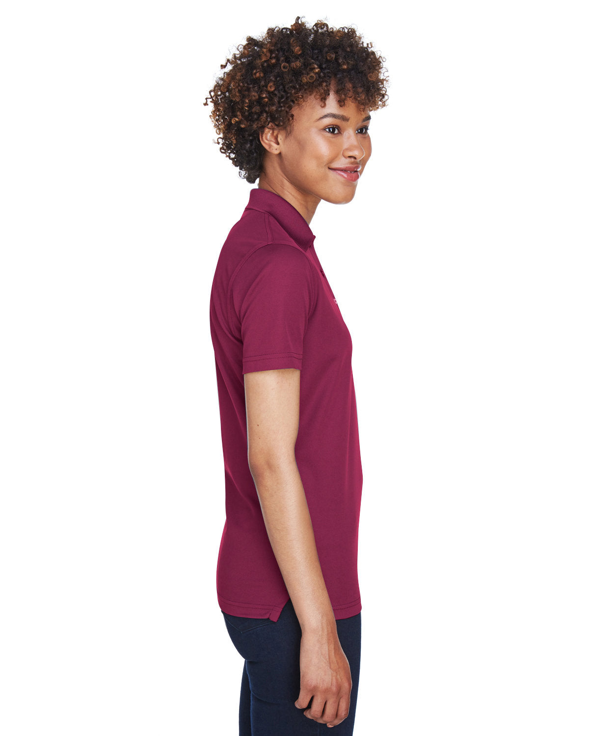 no-logo UltraClub Ladies Cool & Dry Mesh Pique Polo-Ladies Polos-UltraClub-Thread Logic