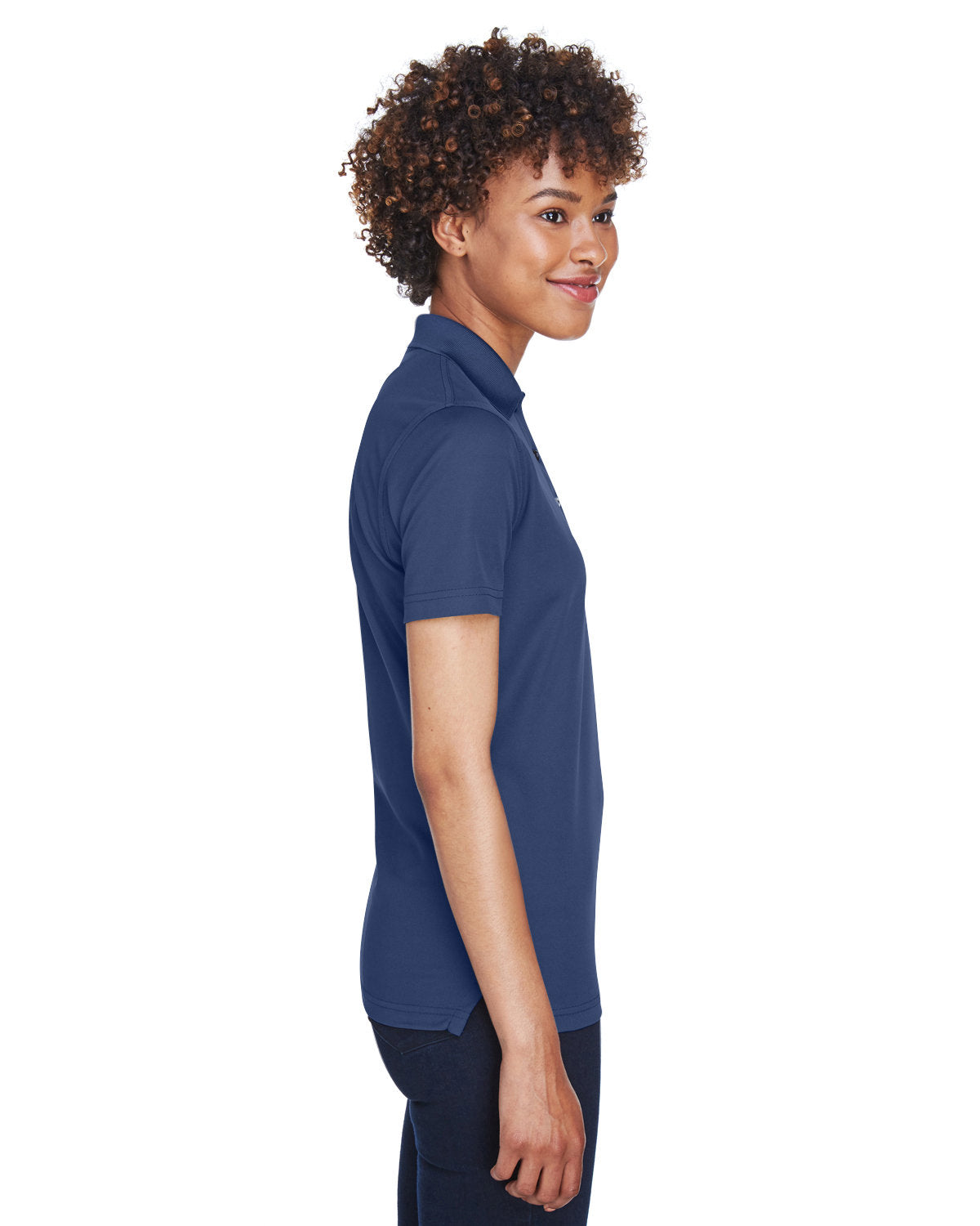 no-logo UltraClub Ladies Cool & Dry Mesh Pique Polo-Ladies Polos-UltraClub-Thread Logic