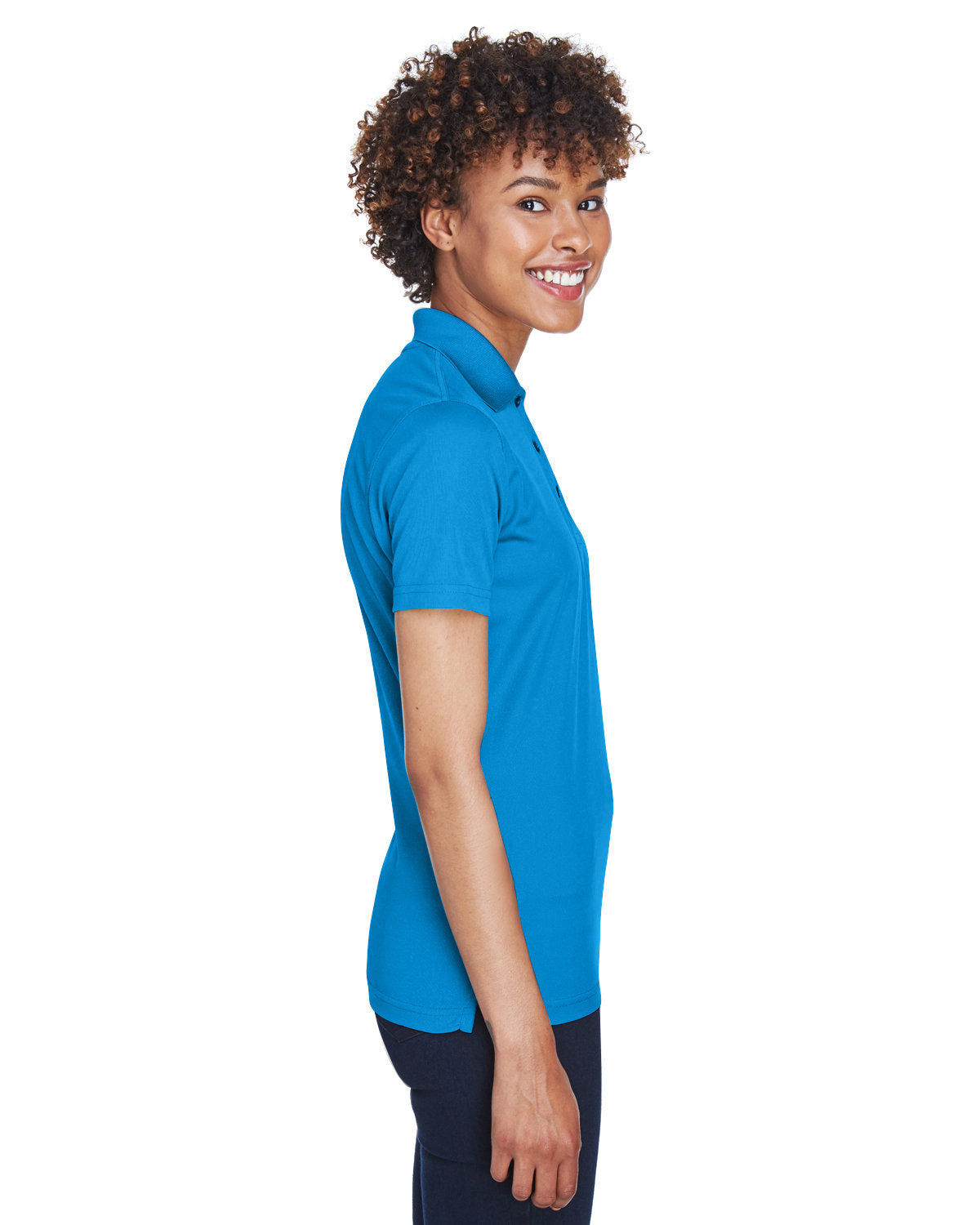 no-logo UltraClub Ladies Cool & Dry Mesh Pique Polo-Ladies Polos-UltraClub-Thread Logic