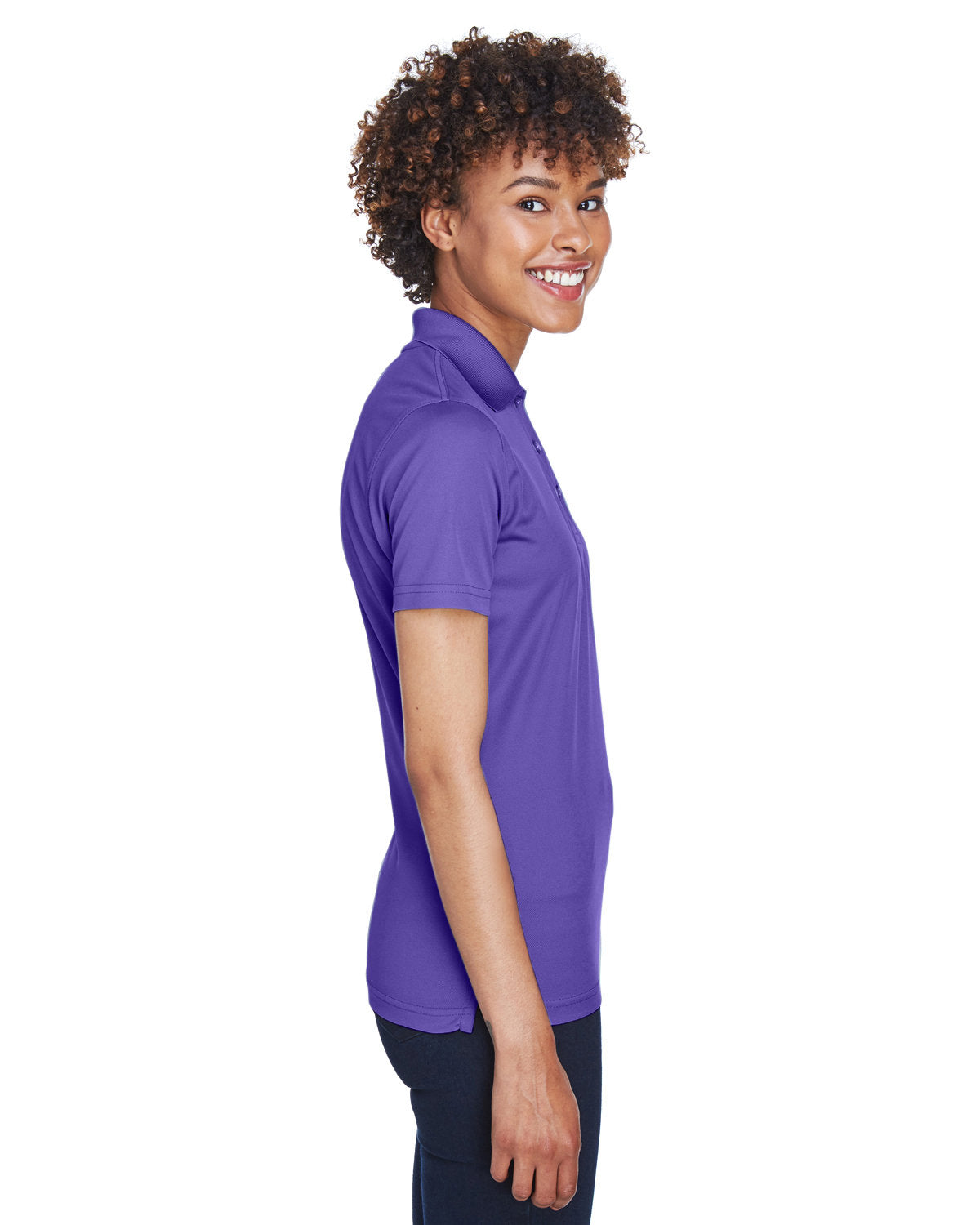 no-logo UltraClub Ladies Cool & Dry Mesh Pique Polo-Ladies Polos-UltraClub-Thread Logic