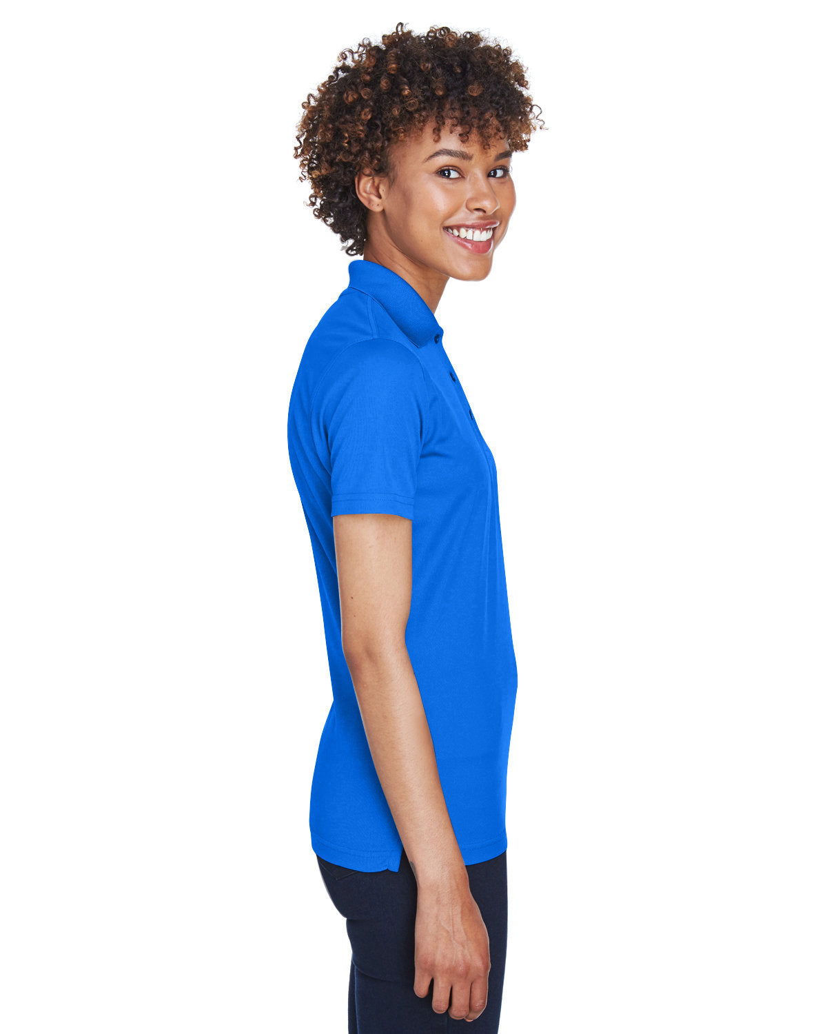 no-logo UltraClub Ladies Cool & Dry Mesh Pique Polo-Ladies Polos-UltraClub-Thread Logic