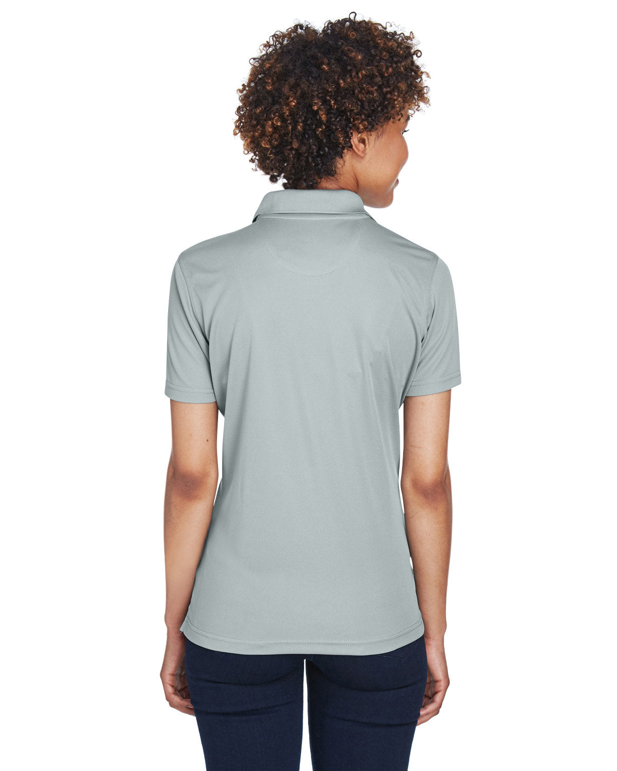 no-logo UltraClub Ladies Cool & Dry Mesh Pique Polo-Ladies Polos-UltraClub-Thread Logic