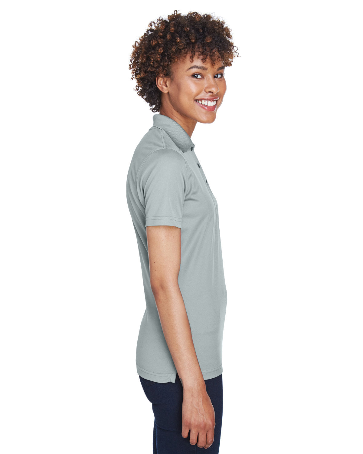 no-logo UltraClub Ladies Cool & Dry Mesh Pique Polo-Ladies Polos-UltraClub-Thread Logic