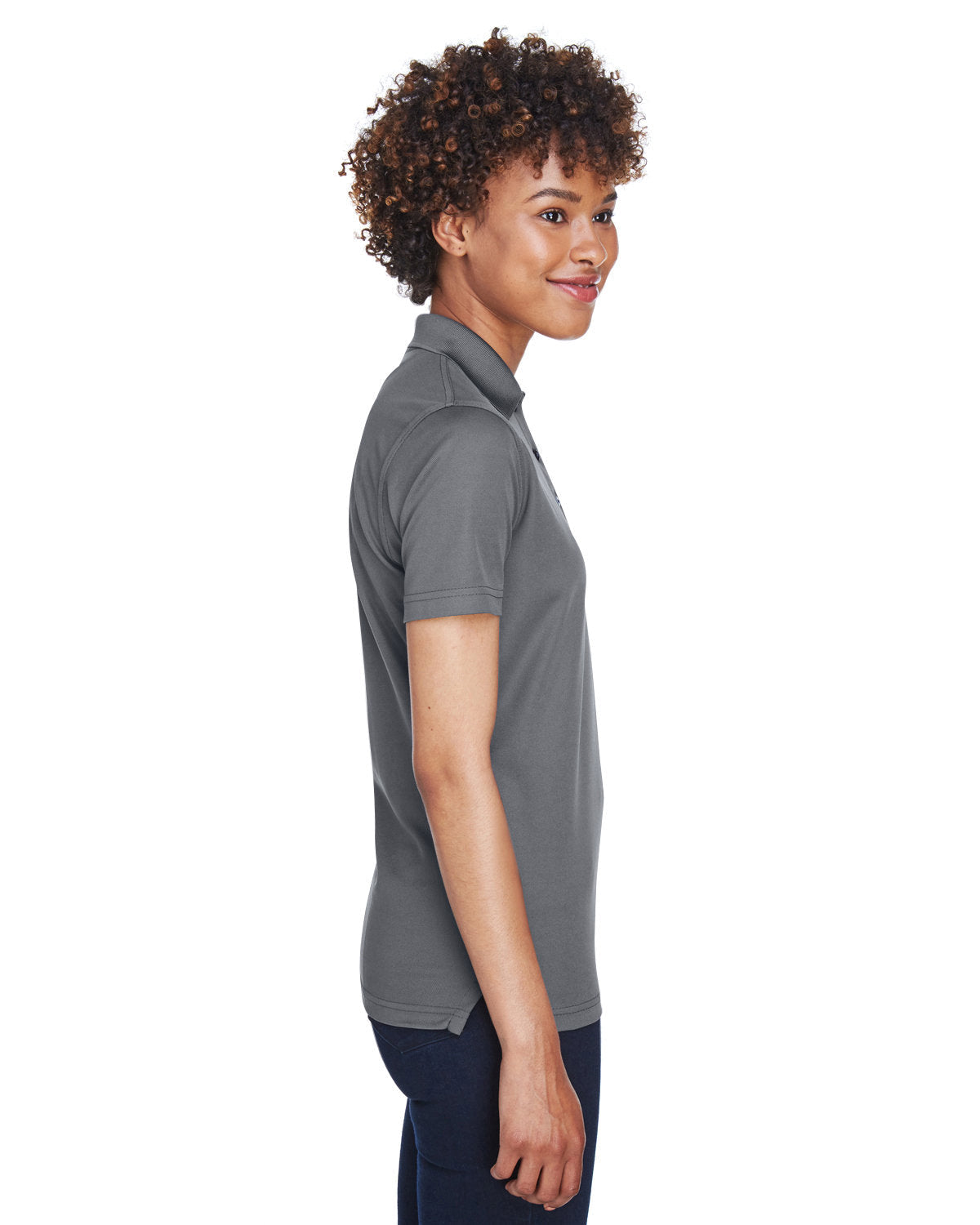 no-logo UltraClub Ladies Cool & Dry Mesh Pique Polo-Ladies Polos-UltraClub-Thread Logic