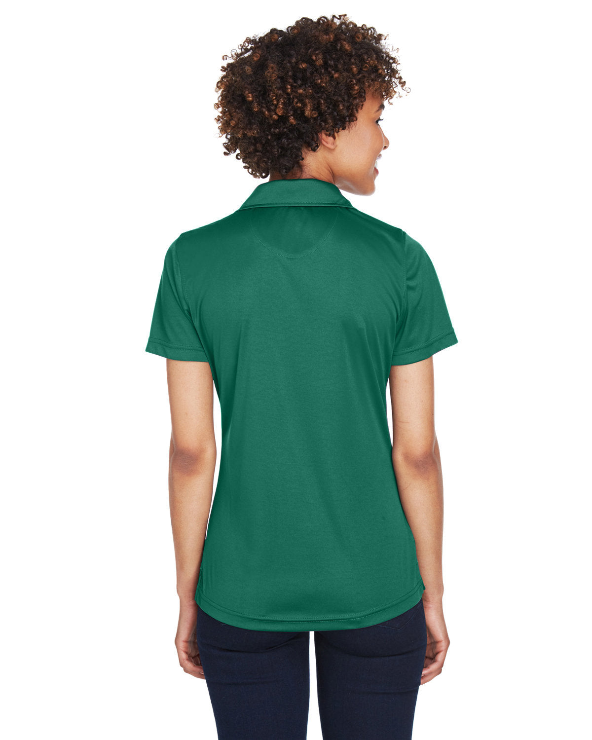 no-logo UltraClub Ladies Cool & Dry Sport Performance Interlock Polo-Ladies Polos-UltraClub-Thread Logic