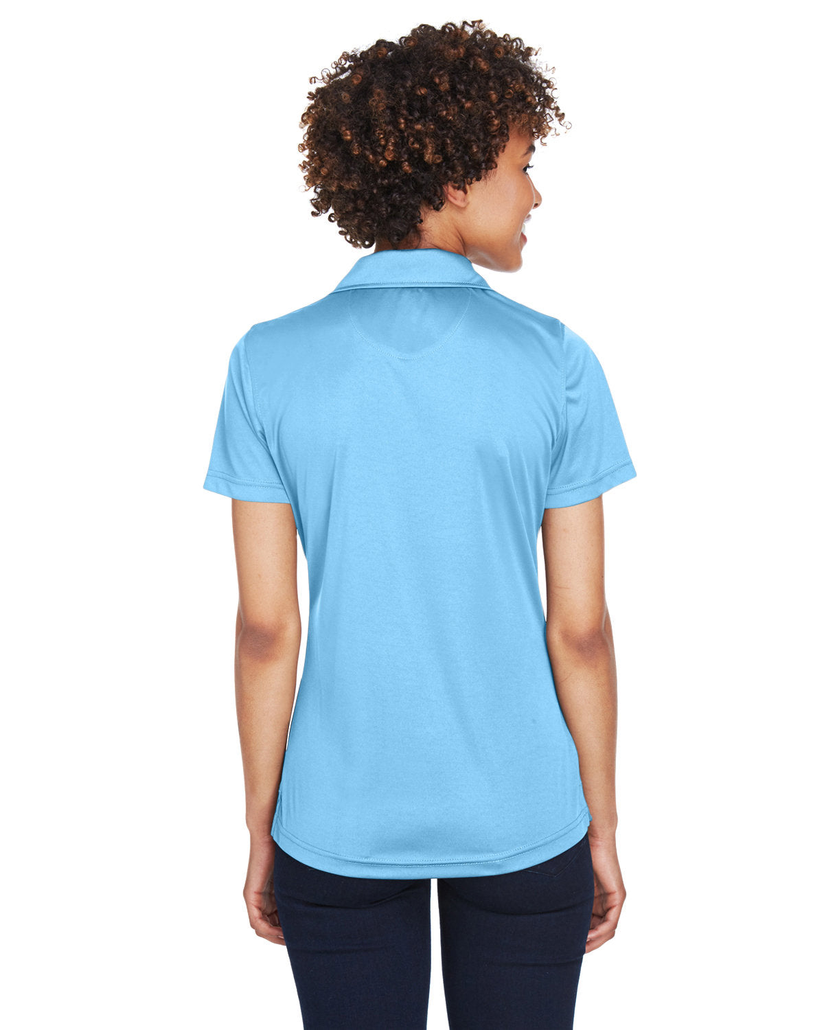 no-logo UltraClub Ladies Cool & Dry Sport Performance Interlock Polo-Ladies Polos-UltraClub-Thread Logic