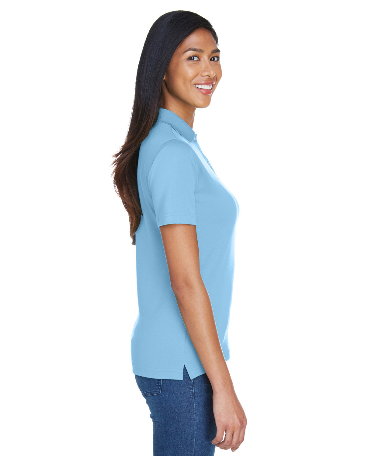 no-logo UltraClub Ladies Cool & Dry Sport Polo-Ladies Polos-UltraClub-Thread Logic