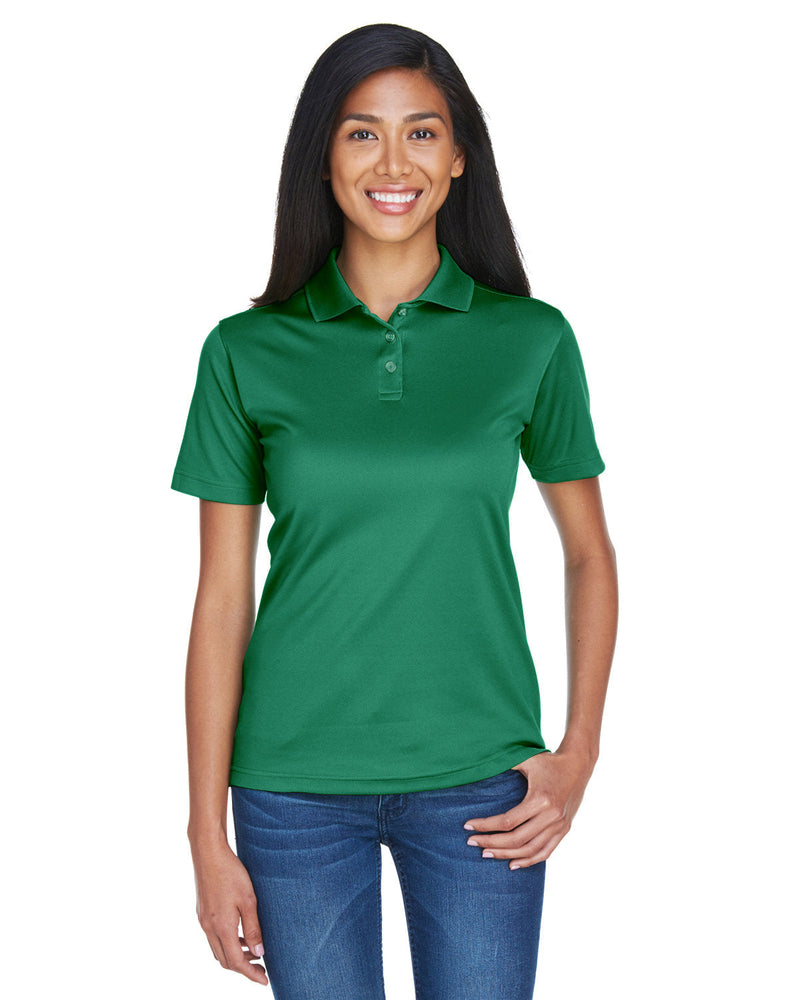  UltraClub Ladies Cool & Dry Sport Polo-Ladies Polos-UltraClub-Forest Green-S-Thread Logic