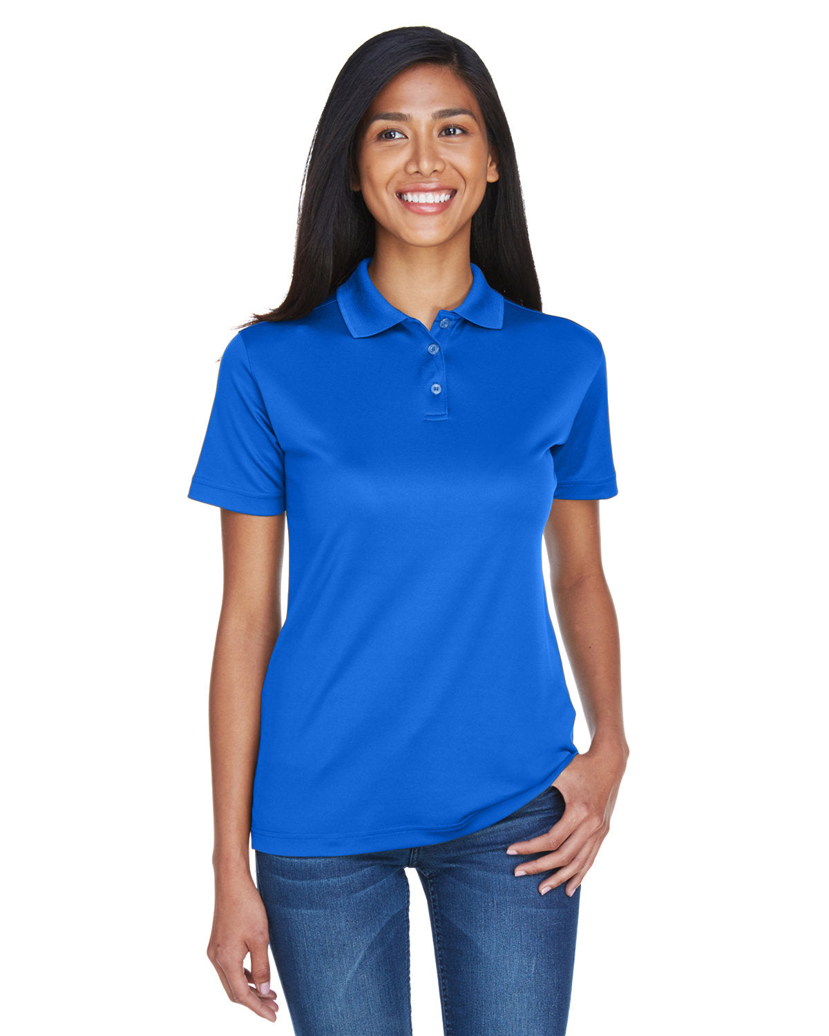  UltraClub Ladies Cool & Dry Sport Polo-Ladies Polos-UltraClub-Royal-S-Thread Logic