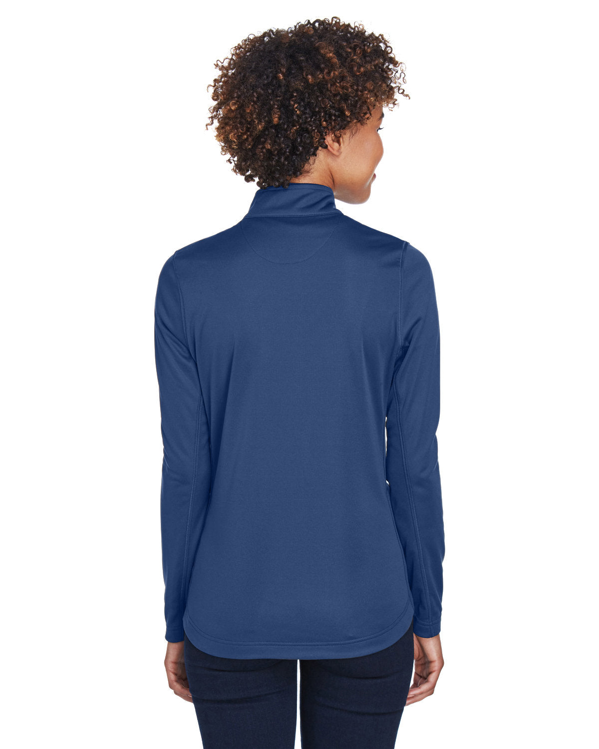 no-logo UltraClub Ladies Cool & Dry Sport Quarter-Zip Pullover-Ladies Layering-UltraClub-Thread Logic