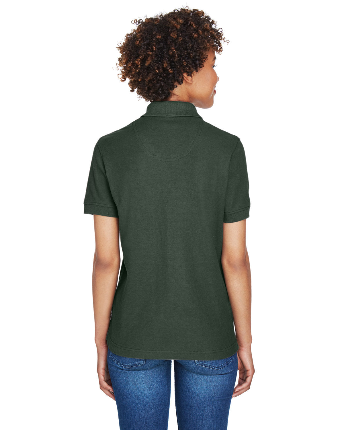 no-logo UltraClub Ladies Whisper Pique Polo-Ladies Polos-UltraClub-Thread Logic