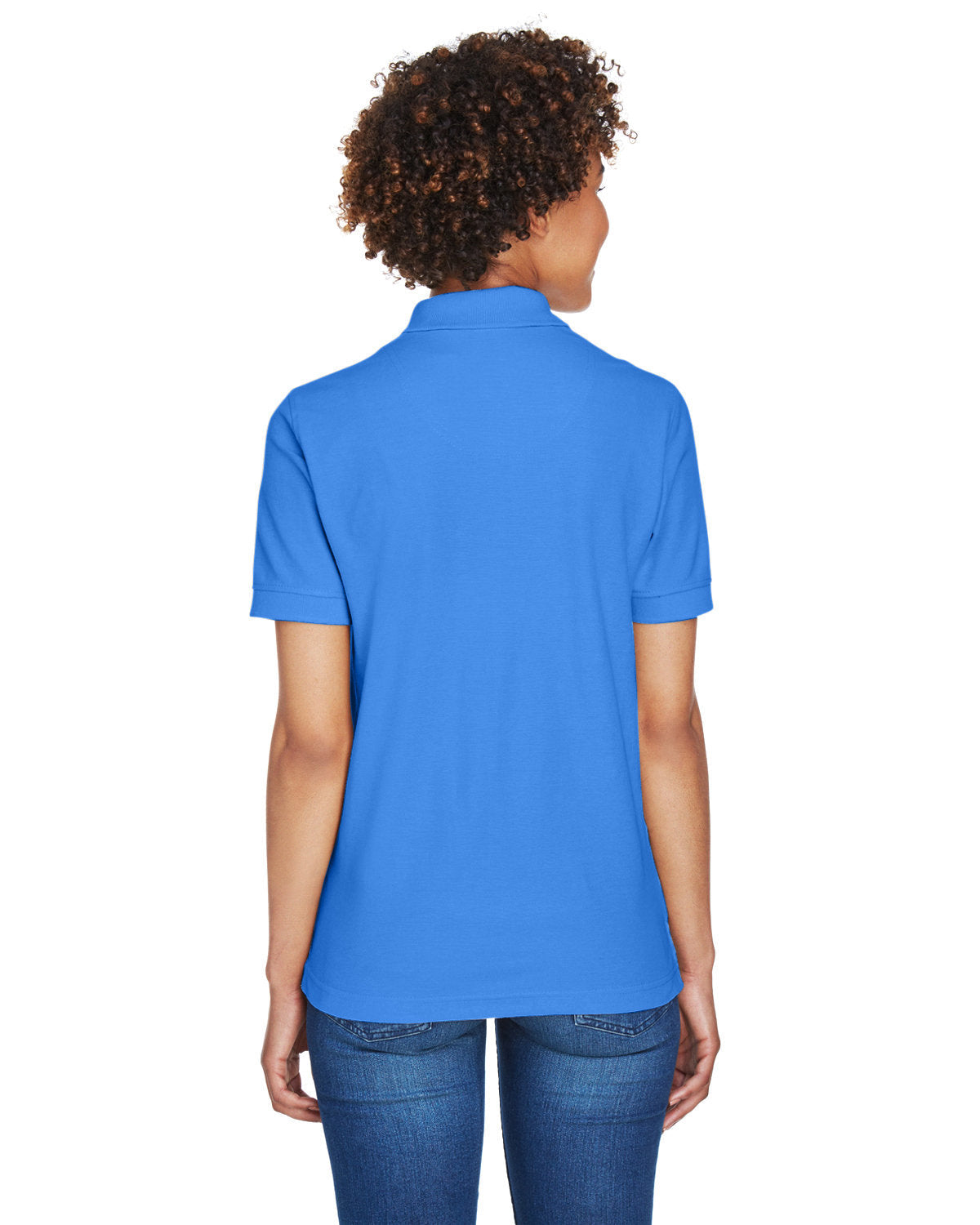 no-logo UltraClub Ladies Whisper Pique Polo-Ladies Polos-UltraClub-Thread Logic