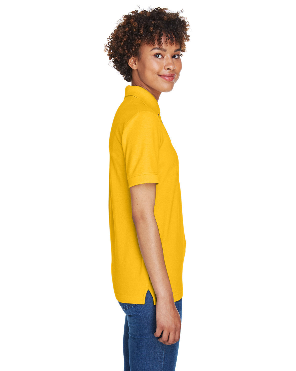 no-logo UltraClub Ladies Whisper Pique Polo-Ladies Polos-UltraClub-Thread Logic