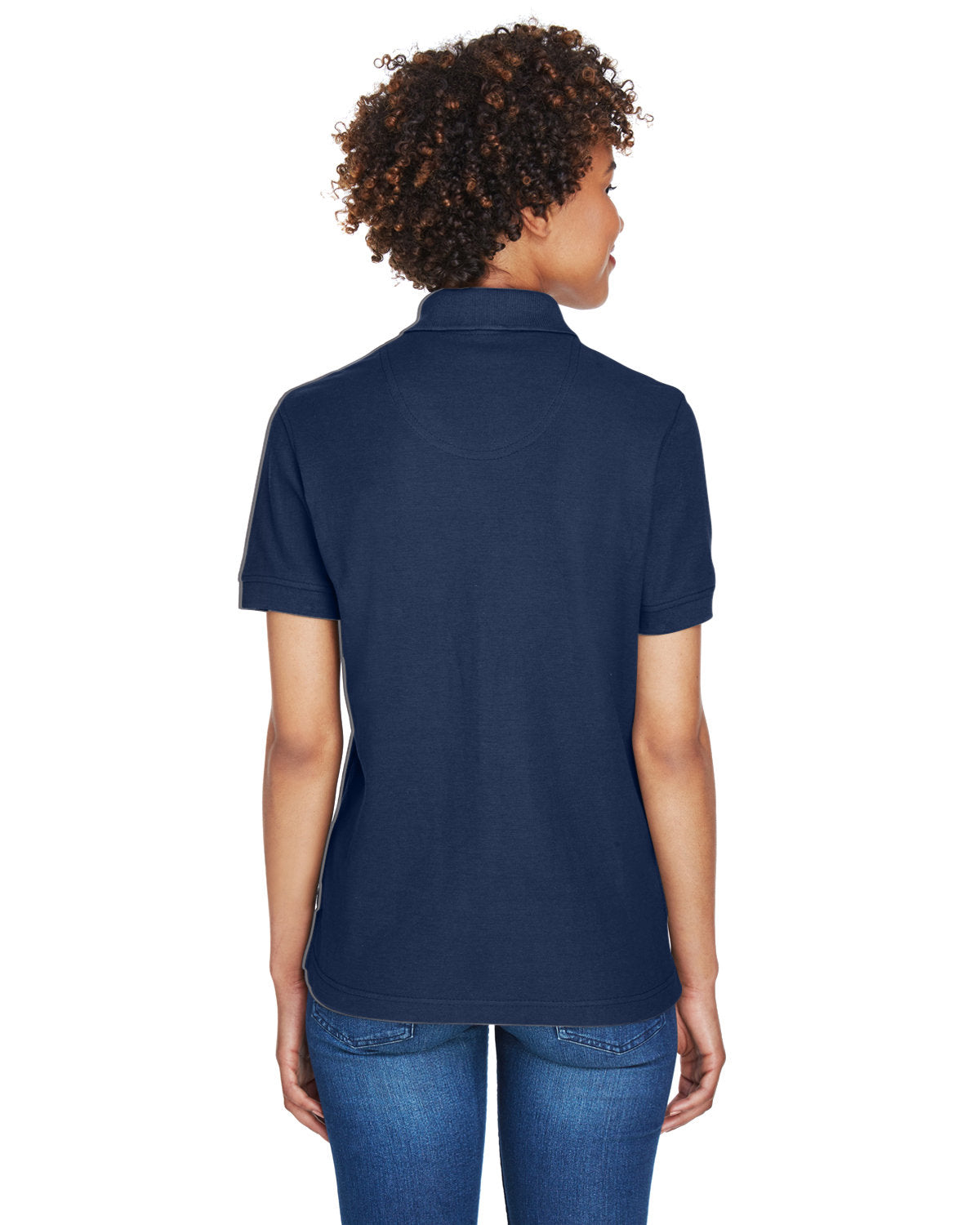 no-logo UltraClub Ladies Whisper Pique Polo-Ladies Polos-UltraClub-Thread Logic