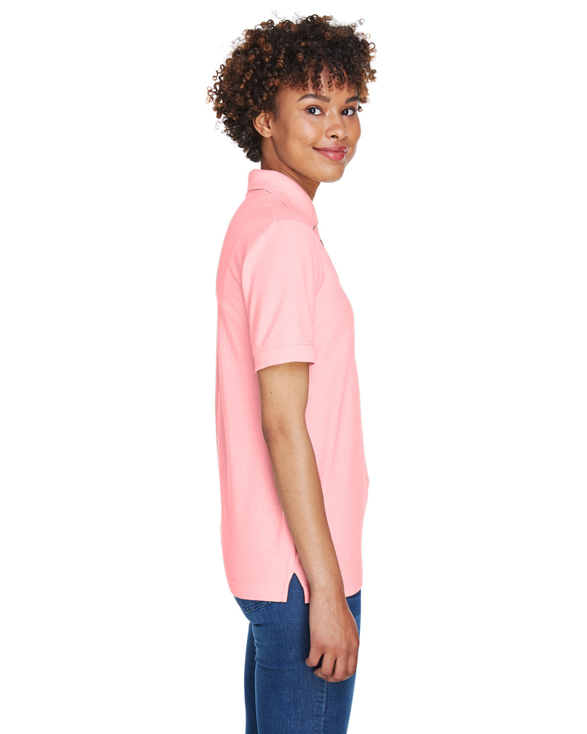 no-logo UltraClub Ladies Whisper Pique Polo-Ladies Polos-UltraClub-Thread Logic