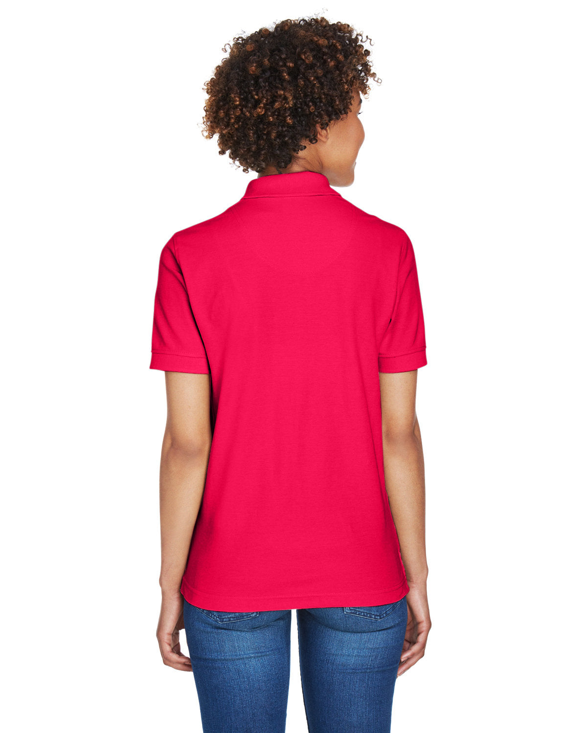 no-logo UltraClub Ladies Whisper Pique Polo-Ladies Polos-UltraClub-Thread Logic