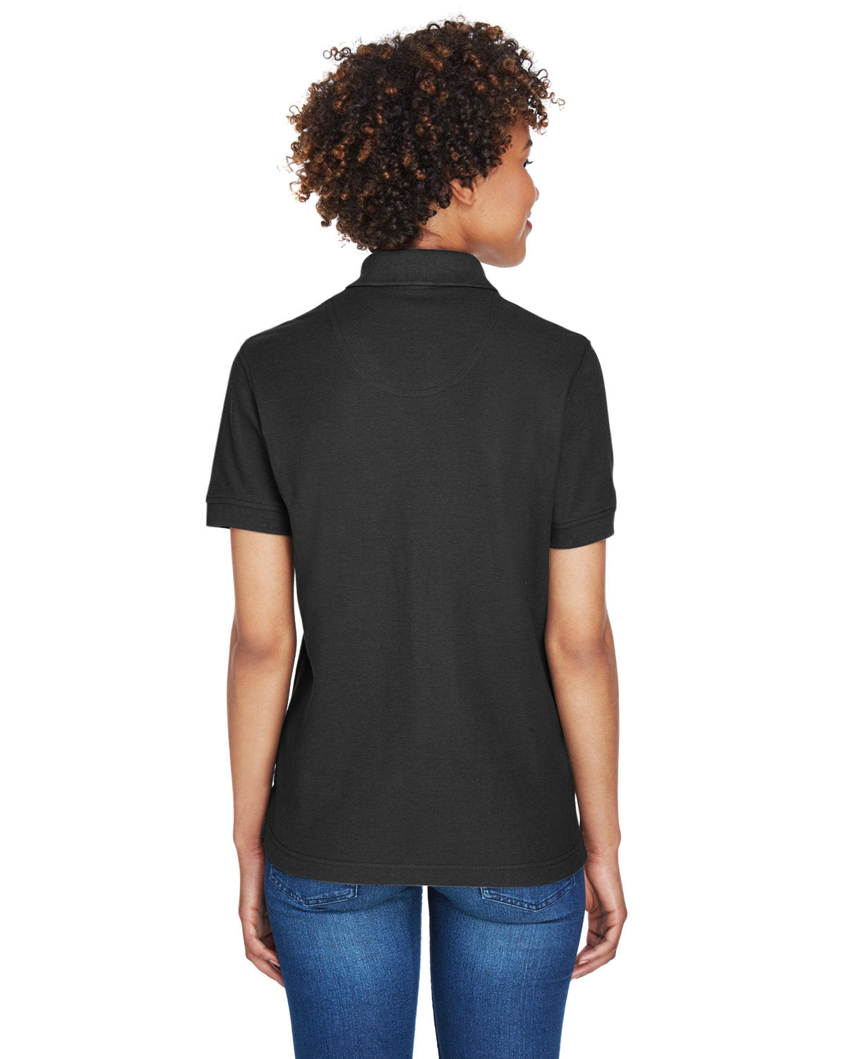 no-logo UltraClub Ladies Whisper Pique Polo-Ladies Polos-UltraClub-Thread Logic