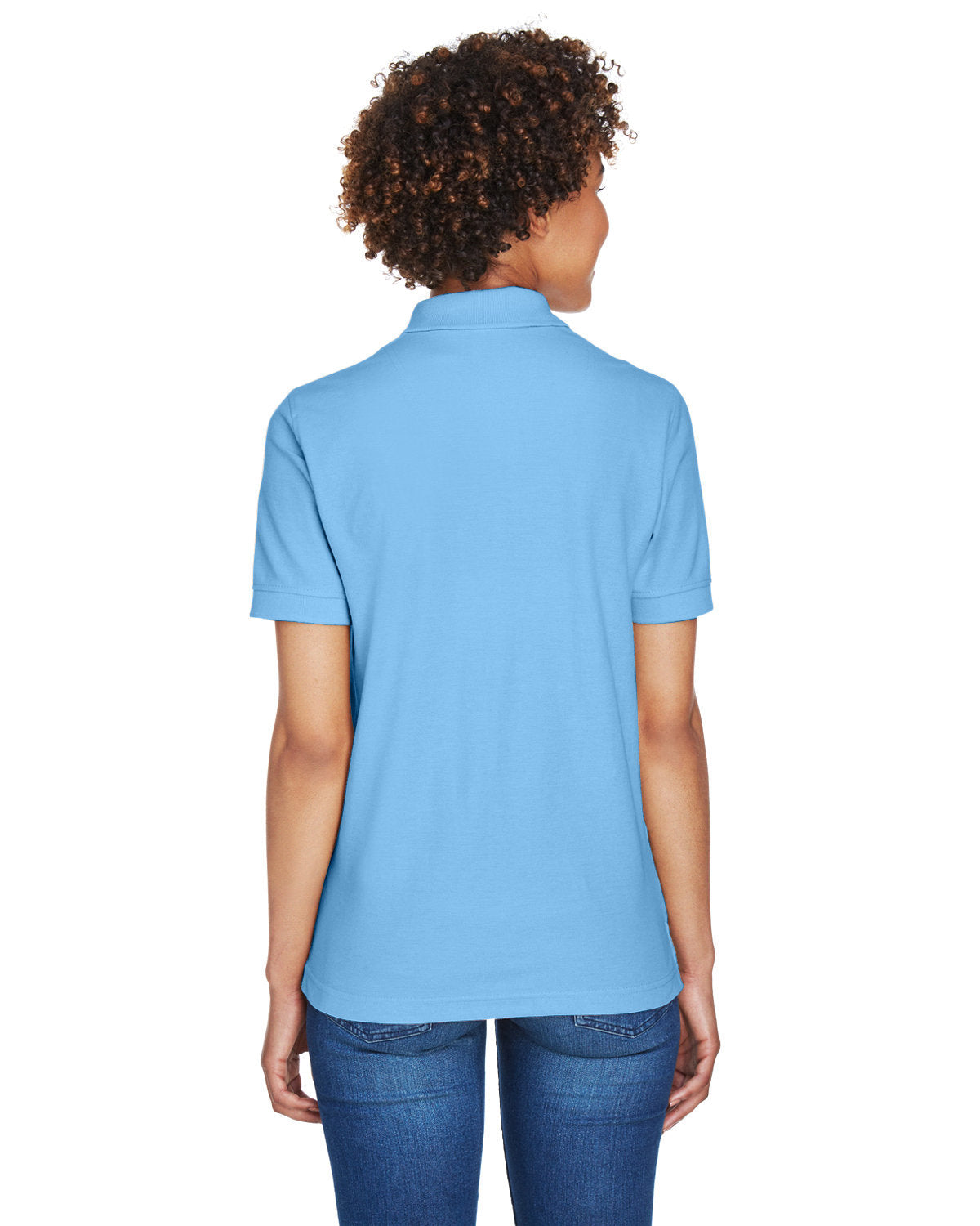 no-logo UltraClub Ladies Whisper Pique Polo-Ladies Polos-UltraClub-Thread Logic