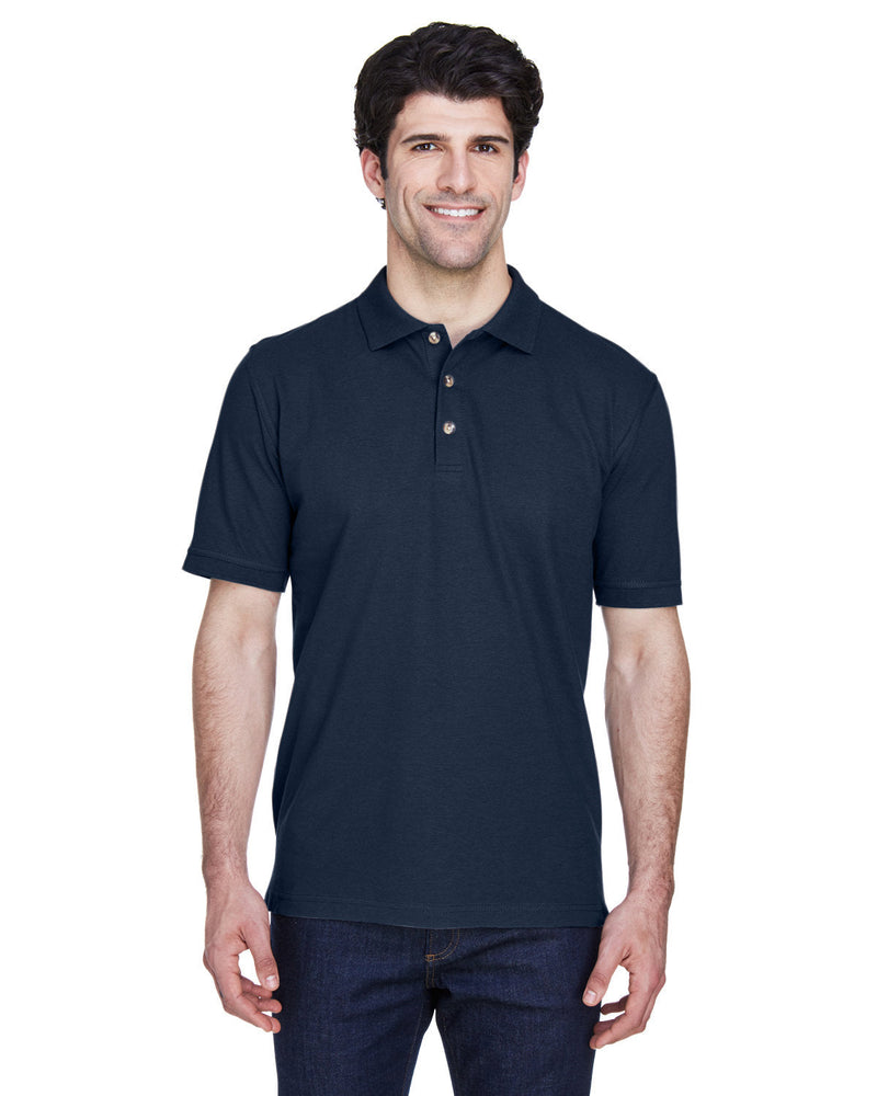  UltraClub Tall Classic Polo Shirt-Men's Polos-UltraClub-Navy-XLT-Thread Logic