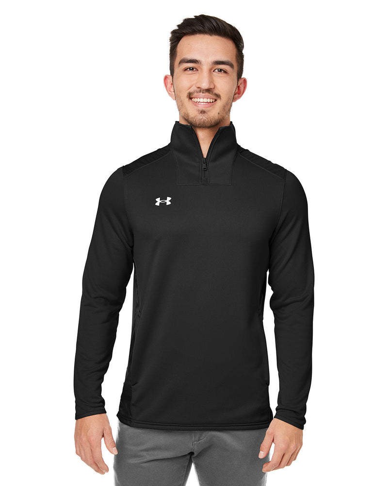 Under Armour Command Quarter-Zip-Knits and Layering-Under Armour-Black/White-S-Thread Logic