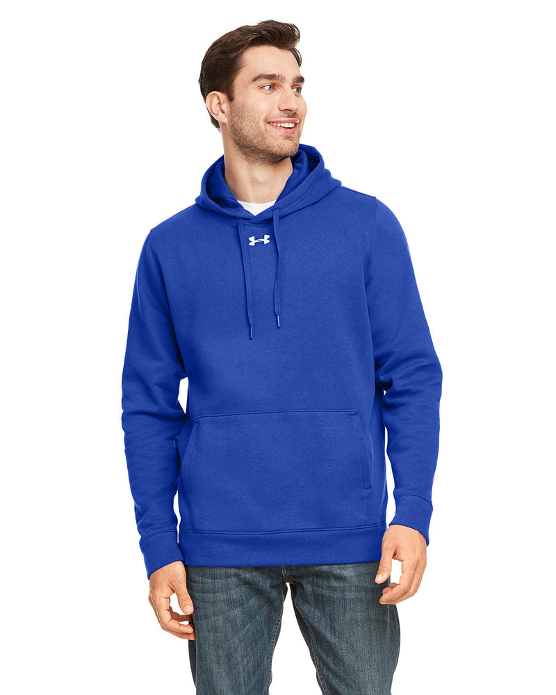  Under Armour Hustle Pullover Hooded Sweatshirt-Men's Layering-Under Armour-Royal/White-S-Thread Logic