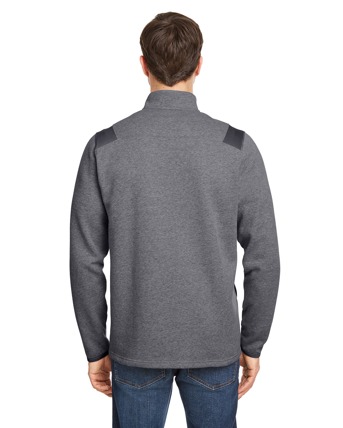 no-logo Under Armour Hustle Quarter-Zip Pullover Sweatshirt-Men's Layering-Under Armour-Thread Logic