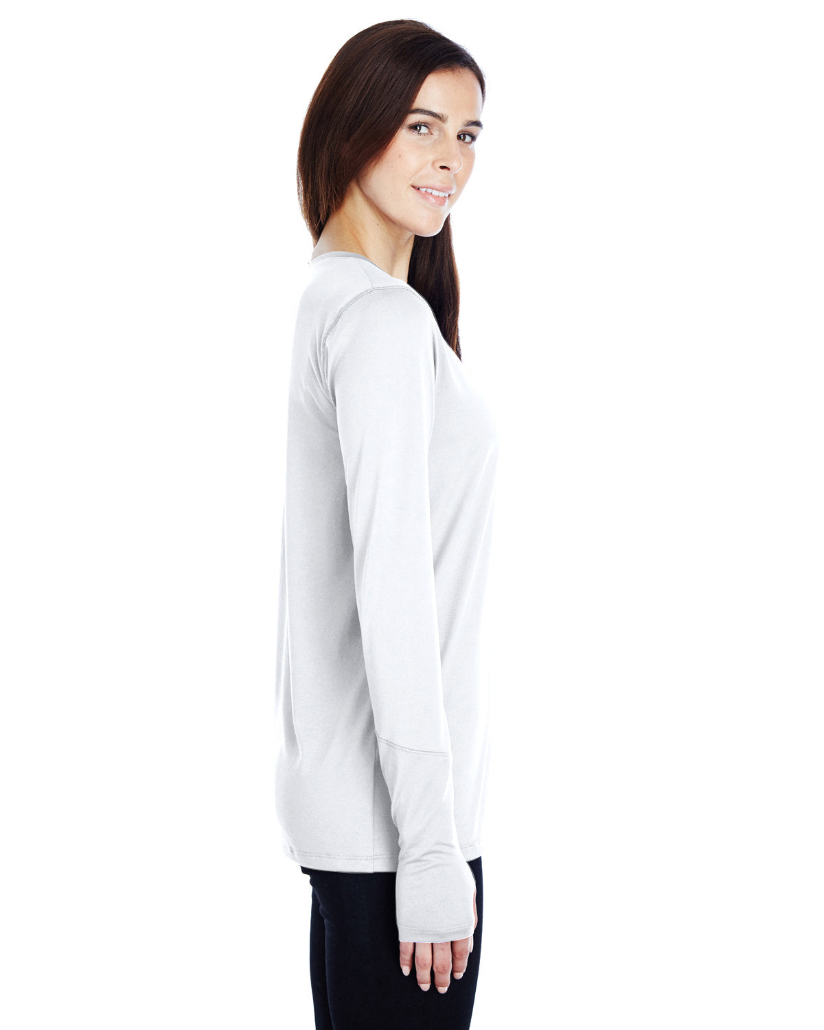 no-logo Under Armour Ladies Long-Sleeve Locker T-Shirt 2.0-Ladies T Shirts-Under Armour-Thread Logic