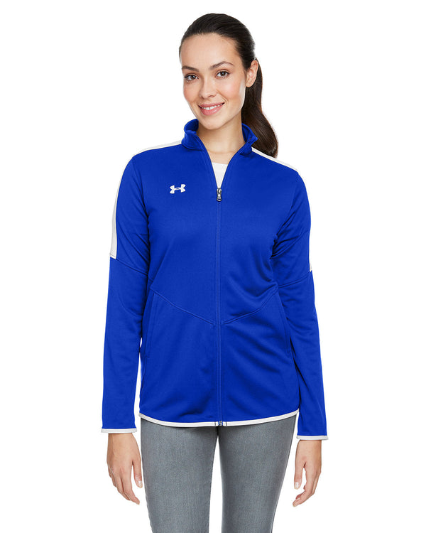  Under Armour Ladies Rival Knit Jacket-Ladies Layering-Under Armour-Royal-S-Thread Logic