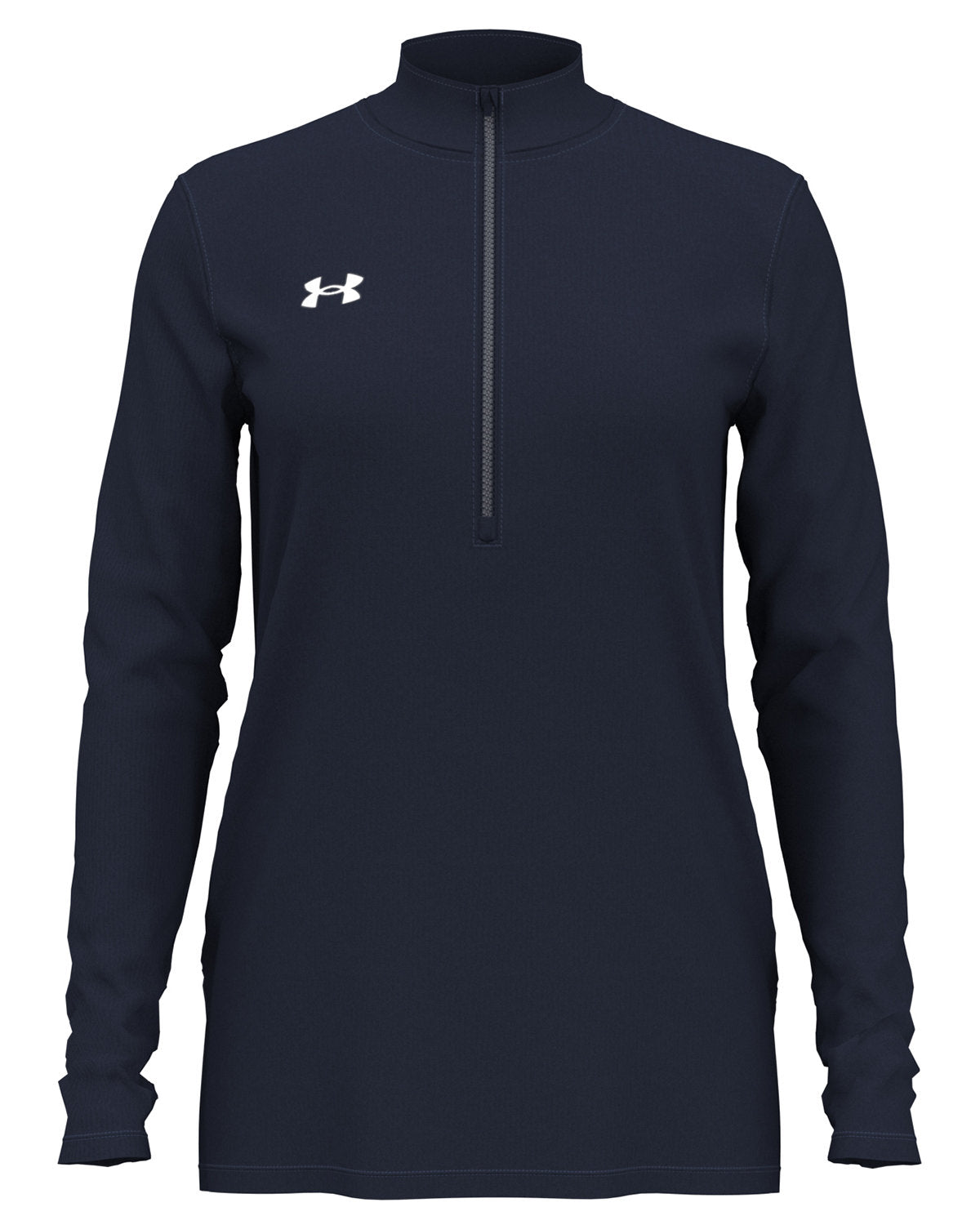  Under Armour Ladies Team Tech Half-Zip-Under Armour-Midnight Navy/White-XS-Thread Logic